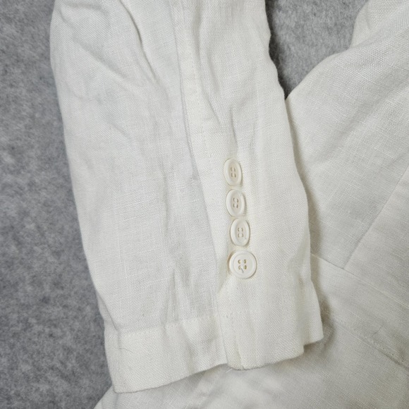 NWT Brandini Men's Sz L 100% Linen Ivory Button Up Lightweight‎ Blazer Jacket - Picture 2 of 8